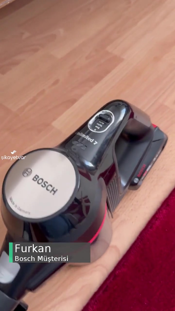 Bosch Dik Süpürge Başlık Bozulma Problemi! videonun kapak resmi