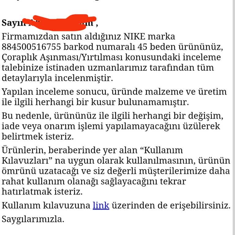 Kısa Sürede Yırtılan Ayakkabıya Rağmen Değişim Talebim Reddedildi