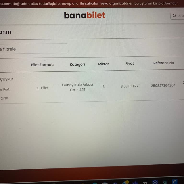 Satın Aldığım Maç Biletleri Hesabıma Tanımlanmadı, Mağduriyet Yaşıyorum