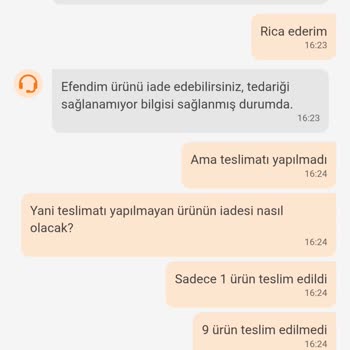 Eksik Ürünün Ücret İadesi Yapılmadı, Çözüm Bekliyorum