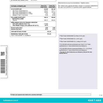 Türk Telekom'dan Bilgilendirme Yapılmadan Yüksek Fatura Şoku