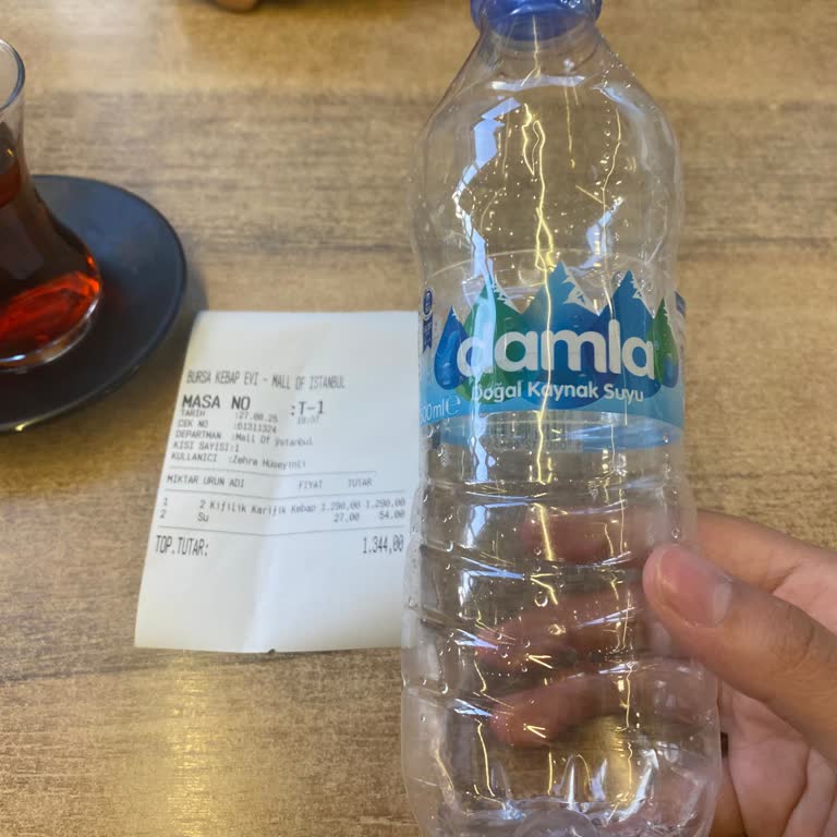 Bilgilendirme Yapılmadan Masaya Konulan Ücretli Su Ve Yüksek Fiyat Şikayeti