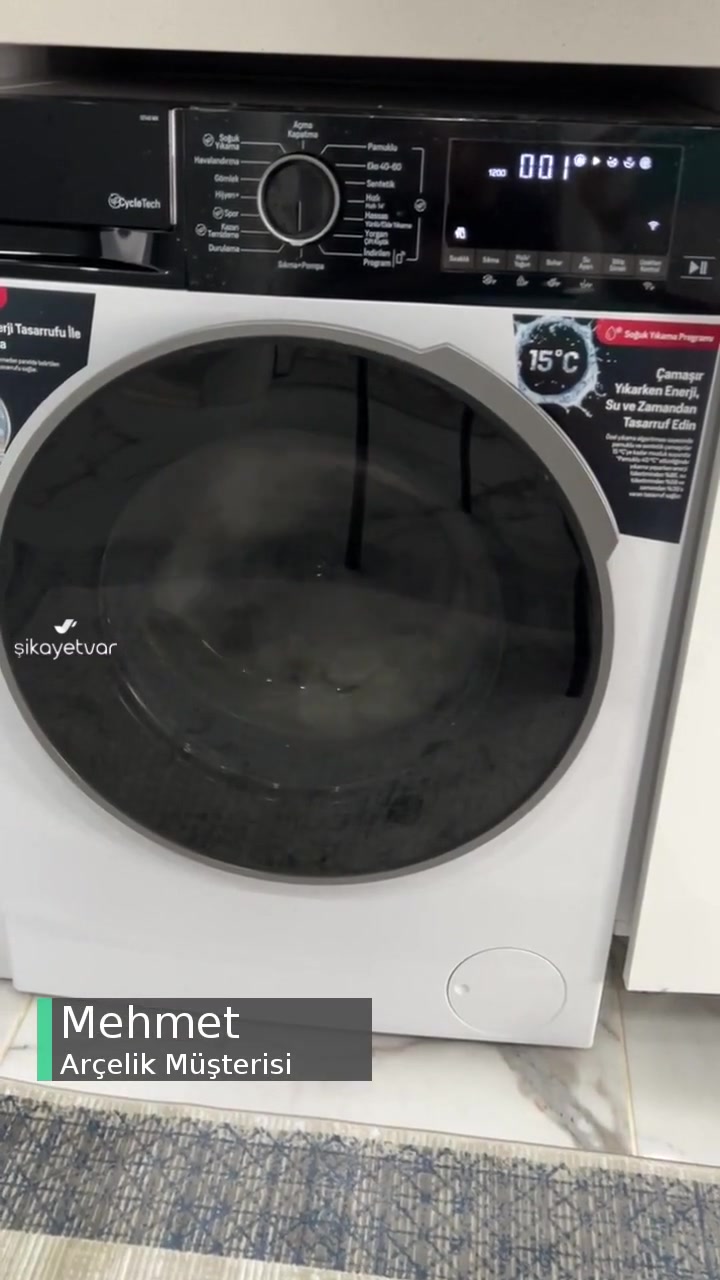 Arçelik 12140 Çamaşır Makinesi Sıkma Problemi videonun kapak resmi
