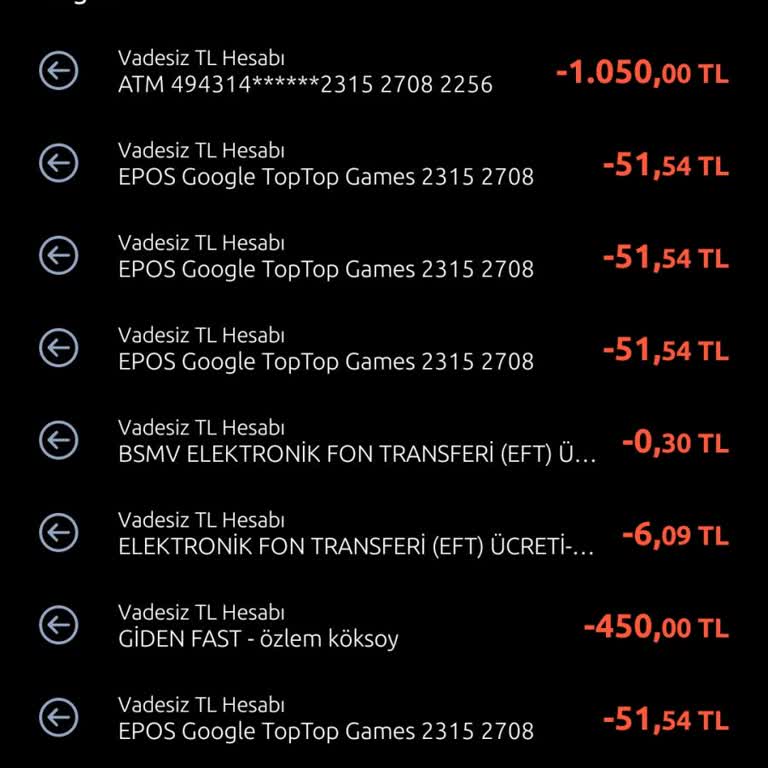 Onayım Olmadan Toptop Games Üzerinden Kartımdan 300 TL Çekildi