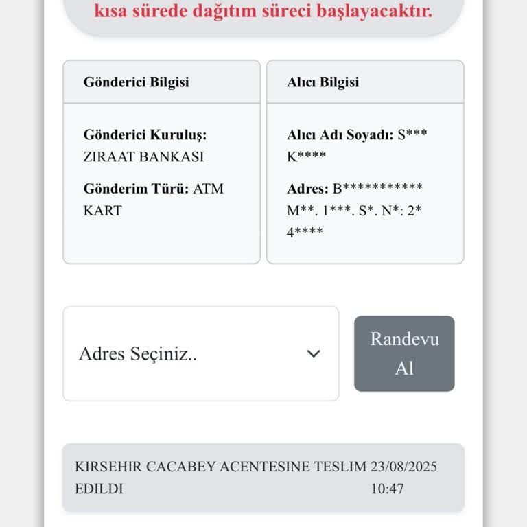 Kuryenet Kart Teslimatını Yapmadı Müşteri Hizmetlerine Ulaşamıyorum