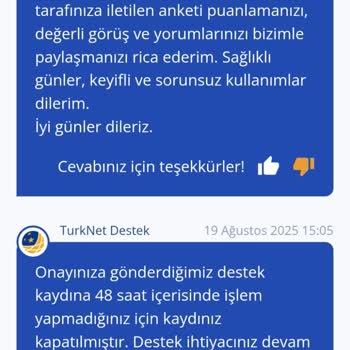 TurkNet'te Sürekli Bağlantı Sorunları Ve Gigafiber Geçişinde İlerleme Sağlanamıyor