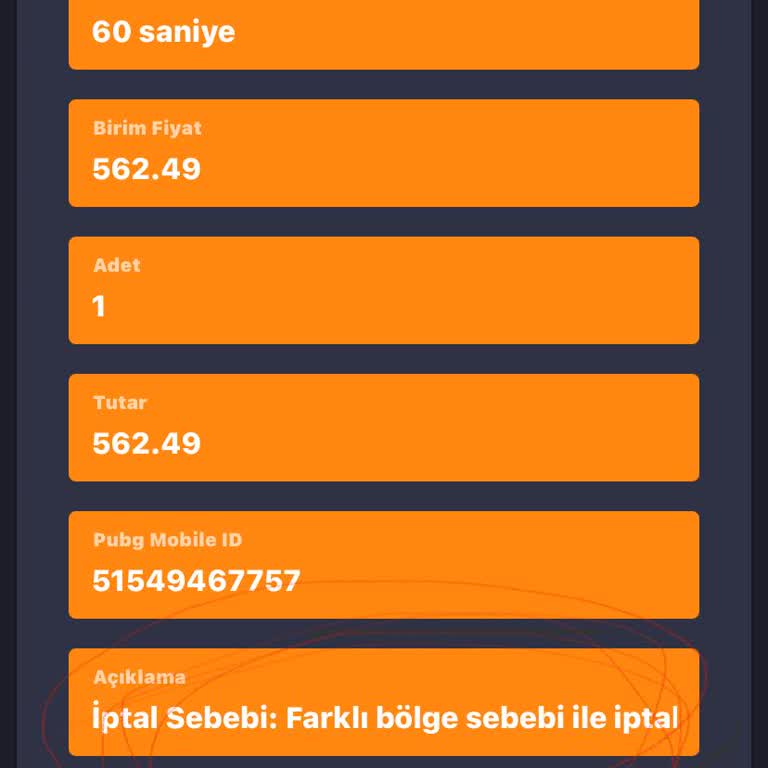 Foxepin PUBG Mobile UC Siparişim Dört Kez Reddedildi Ücretim İade Edilmedi