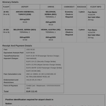 Air Serbia Bagaj Politikası Nedeniyle Mağduriyet Ve Ücretlendirme Sorunu