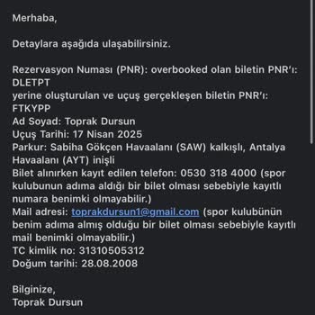 Overbooked Bilet Hakkım İçin Günlerdir Sonuç Alamıyorum, Uçuşum Riske Girdi