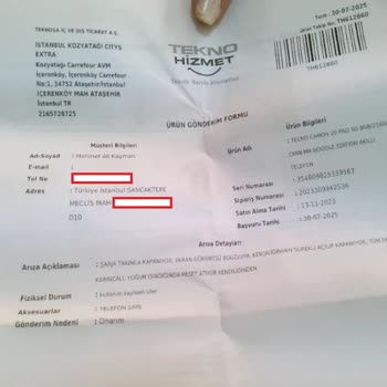 Servis Sonrası Sorunların Devam Etmesi Ve İade Talebi
