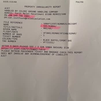 Ajet Kayıp Bagaj Sürecinde 8 Aydır Çözümsüzlük Ve Tazminat Talebi