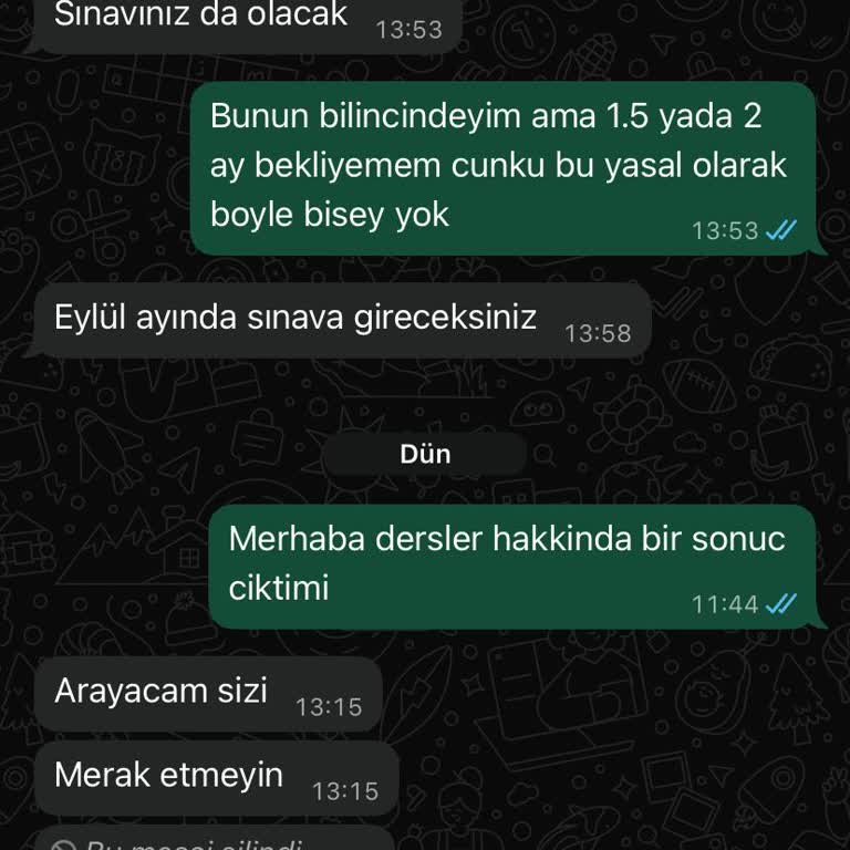 Direksiyon Derslerim 20 Gündür Başlatılmadı, İletişim Sağlanmıyor