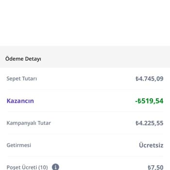 Getir Büyük'ten İptal Edilen Siparişimin Ücreti İade Edilmedi