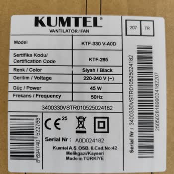 Satın Aldığım Vantilatörün Eksik Parçası Bir Aydır Gönderilmiyor, Mağduriyetim Devam Ediyor