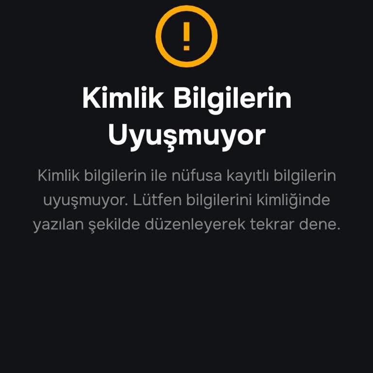 Papara Kimlik Doğrulama Hatası Nedeniyle Hesabımı Onaylayamıyorum