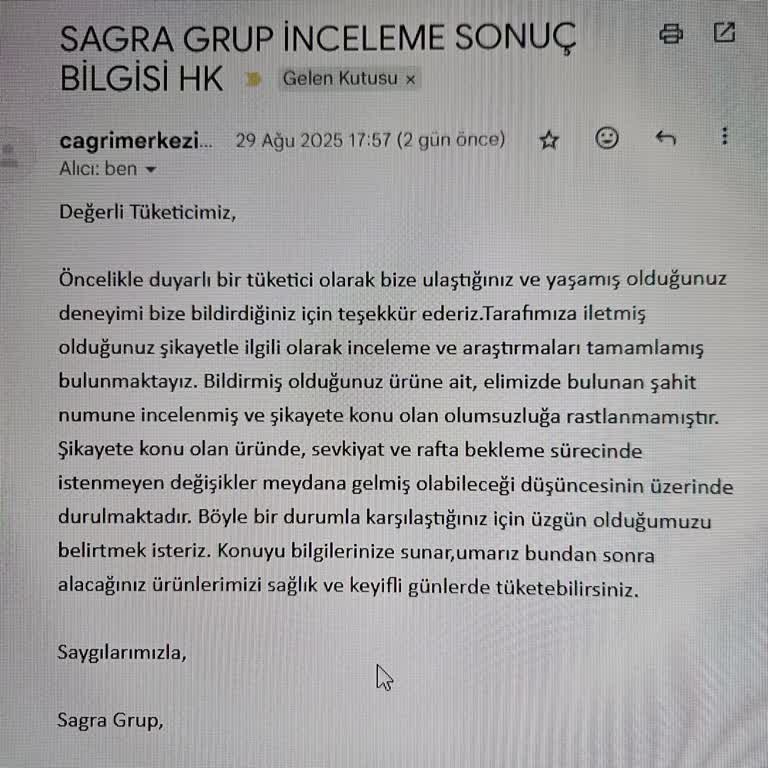 Sarelle Fındık Ezmesinde Kötü Koku Ve Sağlık Problemi