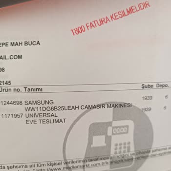 Yanlış Adrese Gidilmesi Nedeniyle Çamaşır Makinesi Kurulumu Yapılamadı