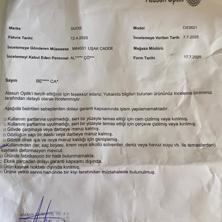 Arabada Unutulan Osse Gözlükte Erime Ve Mağduriyet