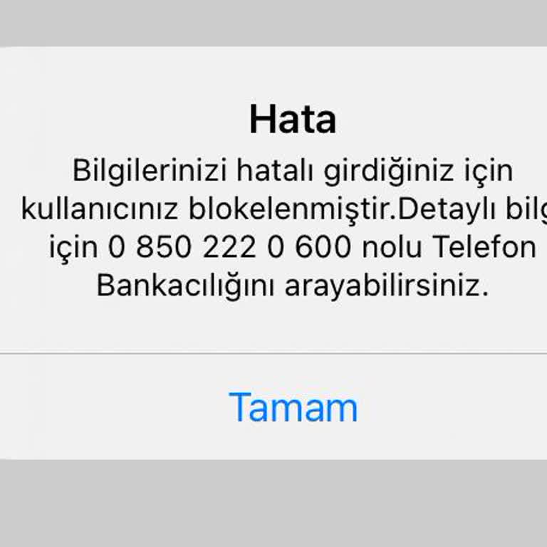 ING Bankası Şifre Blokesinden Dolayı Hesabıma Erişemiyorum