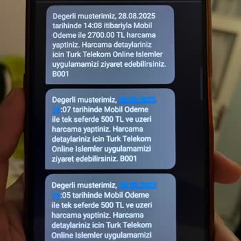İzinsiz Mobil Ödemeyle Yüksek Tutarda Harcama Mağduriyeti