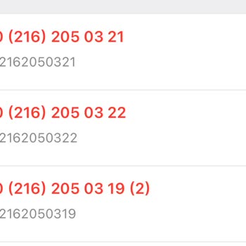 Sürekli Aranarak Rahatsız Ediliyorum, Kayıt Silinmiyor