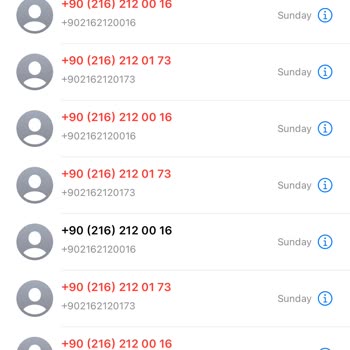 Sürekli Aranarak Rahatsız Ediliyorum, Kayıt Silinmiyor