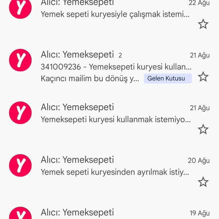 Kendi Kuryeme Geçiş Talebime Cevap Verilmiyor