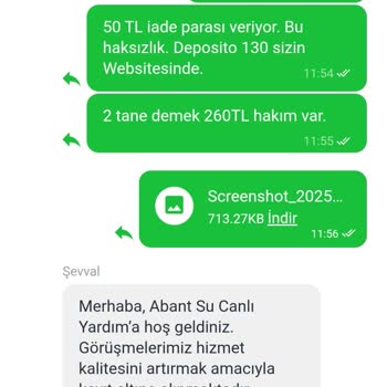 Abant Su'dan Teslimat Gecikmeleri Ve Depozito İadesi Sorunu
