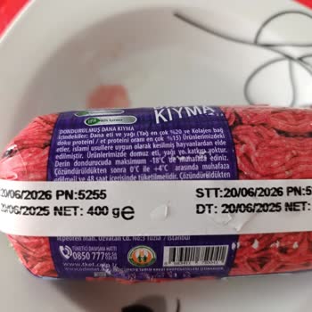 Aldığım Donmuş Dana Kıyma Et Tadı Ve Dokusundan Yoksun, İnceleme Talep Ediyorum