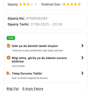 Migros Siparişimde Eksik Soğuk Baklava Ve İlgisiz Müşteri Hizmeti