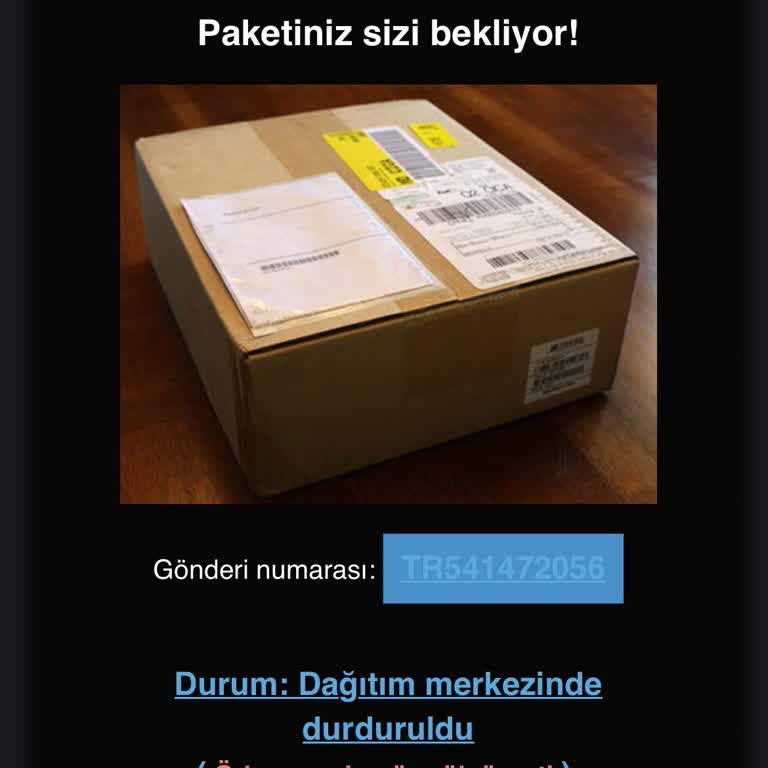 Kargo Firmaları Adına Gönderilen Sahte Mailler Hakkında Şikayet