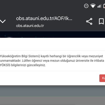 Mezuniyet Belgesi Sistem Hatası Nedeniyle 20 Gündür Kayıt Yaptıramıyorum