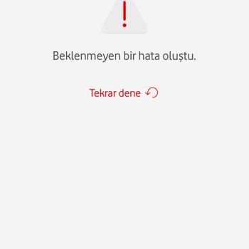Vodafone Yanımda Uygulamasında Tarife Ve Kullanım Bilgileri Görüntülenemiyor