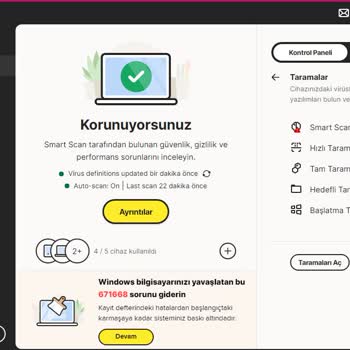 Norton 360 Lisanslı Kullanıcıda Tekrarlayan Opera Tarayıcısı Ve Virüs Şüphesi