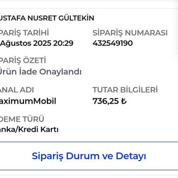 İade Ürünü Teslim Almadan Onay Verildi, Ücretim Ödenmedi