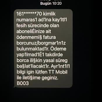 Beklenmedik Yüksek Fatura Ve Müşteri Hizmetlerinde İlgisizlik