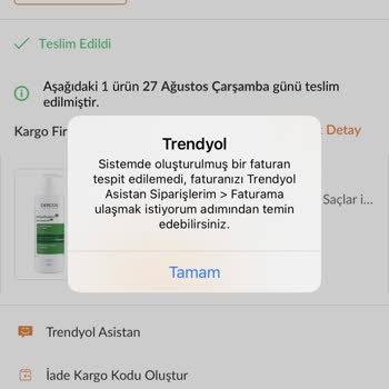 Trendyoldan Aldığım Vichy Şampuan Orijinal Değil Şüphesiyle Mağdur Oldum