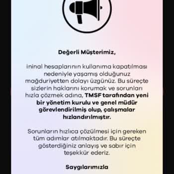 İninal Kart Bakiyeme Erişemiyorum Müşteri Hizmetleri Yardımcı Olmuyor