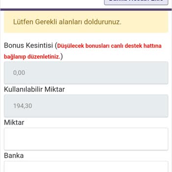 Onwin Hesabımdaki 50.000 TL Bakiyem Bilgim Dışında Sıfırlandı
