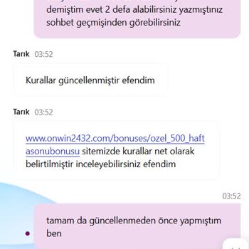 Onwin Bonus Şartları Değiştirildi Bakiye Silindi