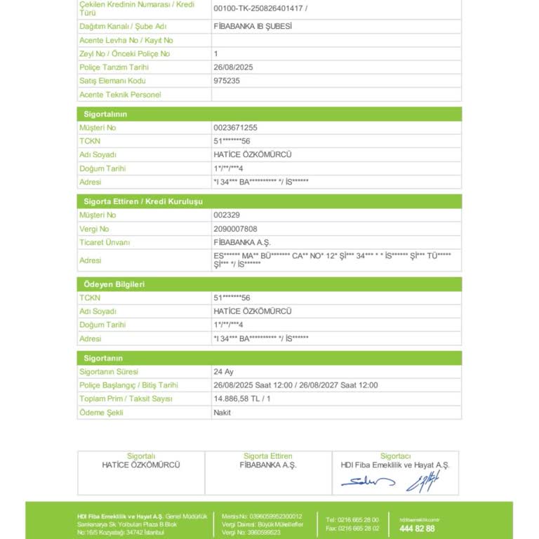 Yanlışlıkla Oluşturulan Hayat Sigortası Poliçesi İptal Edilmiyor