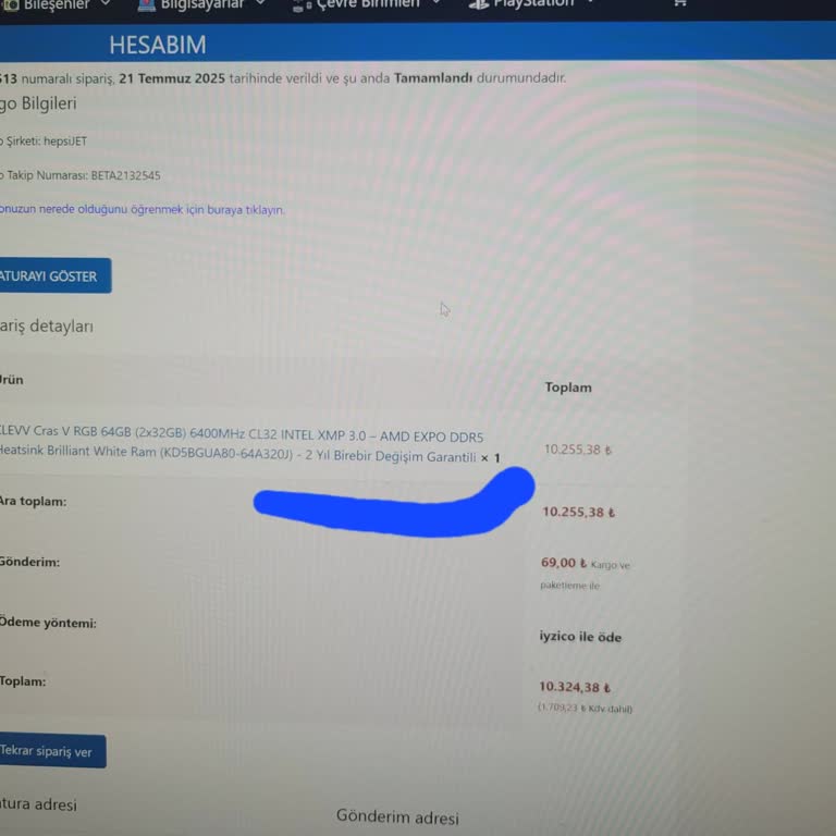 Gaming.gen.tr Defolu RAM İçin Garanti Vaadi Yerine Getirilmiyor, Mağduriyetim Giderilmiyor