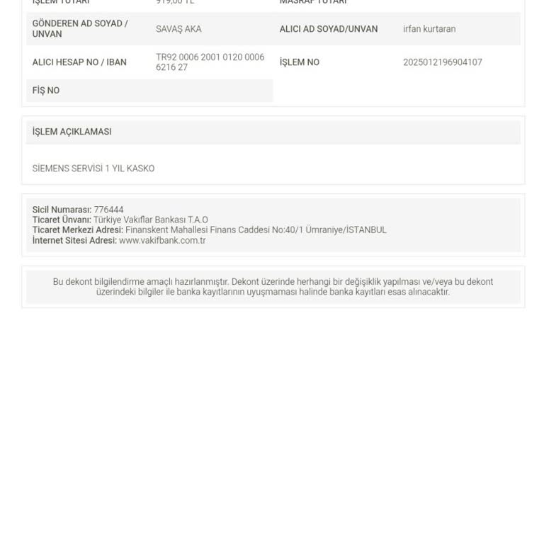 Siemens Servisinin Kurulum Sonrası Ek Ücret Talebi Ve Yanlış Bilgilendirme