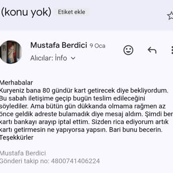 Kuryenet Teslimatında Sürekli Yaşanan Gecikmeler Ve İletişim Sorunları