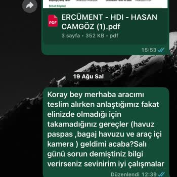 Satış Sonrası Sözlerin Tutulmaması Ve Eksik Teslimat