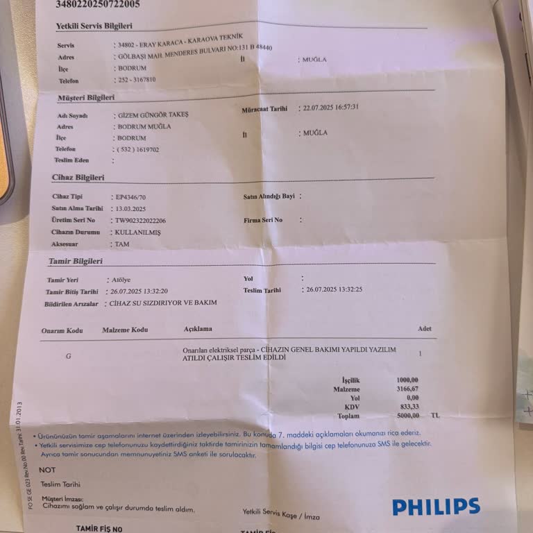 Bakım Sonrası Bozulan Kahve Makinesi Ve Ek Ücret Talepleri