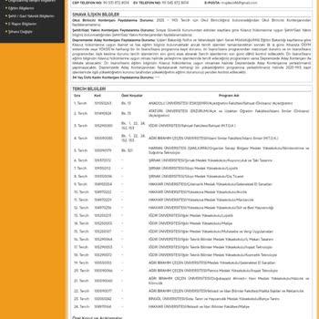 YKS Tercihlerinde Hiçbir Programa Yerleşememe Ve Depremzede Kontenjanından Yararlanamama Mağduriyeti