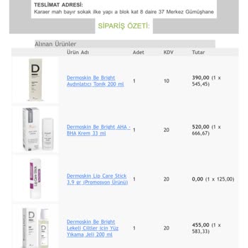 Aldığım Ürünlerde Farklı Koku Ve Cilt Sorunları: Orijinallik Şüphesi Ve İade Talebi