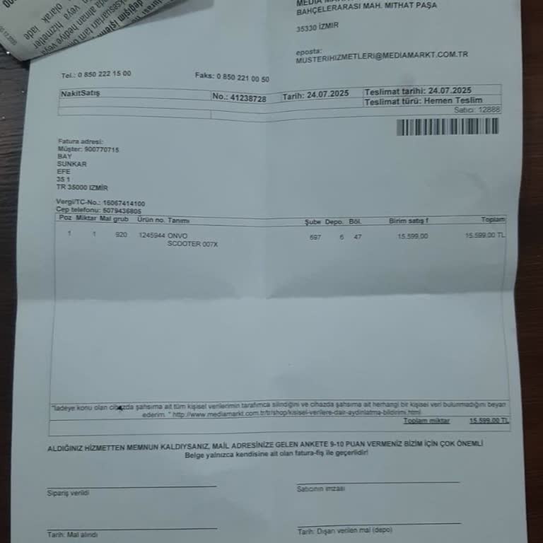 Yeni Alınan Scooter'da Ciddi Arıza Ve Garanti Sorunu