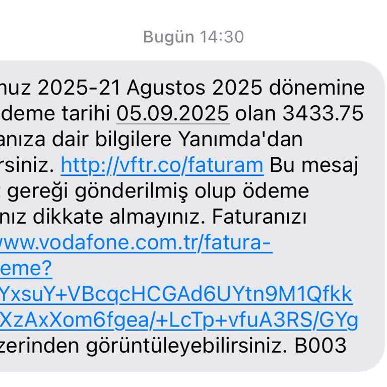 Beklenmedik Yüksek Vodafone Faturası Ve Cevapsız Müşteri Hizmetleri